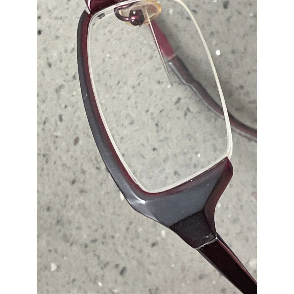 Essence Eyewear ES257 261 53-20-135 Burgundy Half Rim Eyeglasses Frames ONLY